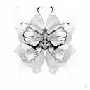 butterfly effect chaos theory tattoo design idea