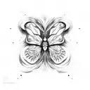 butterfly effect chaos theory tattoo design idea