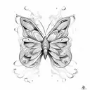 butterfly effect chaos theory tattoo design idea