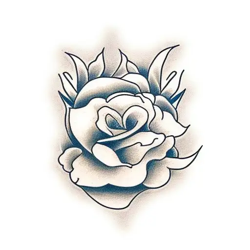  a man sitting on the flower tattoo design idea