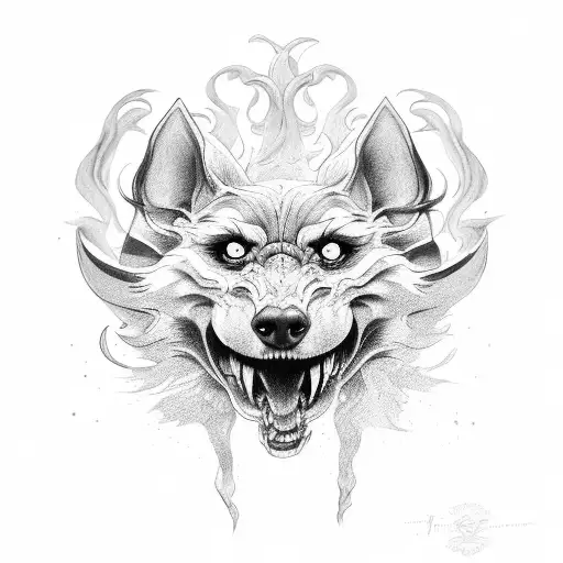 cerberus tattoo design idea