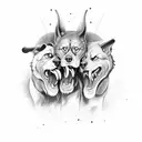 cerberus tattoo design idea