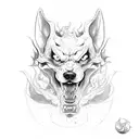 cerberus tattoo design idea
