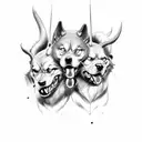 cerberus tattoo design idea