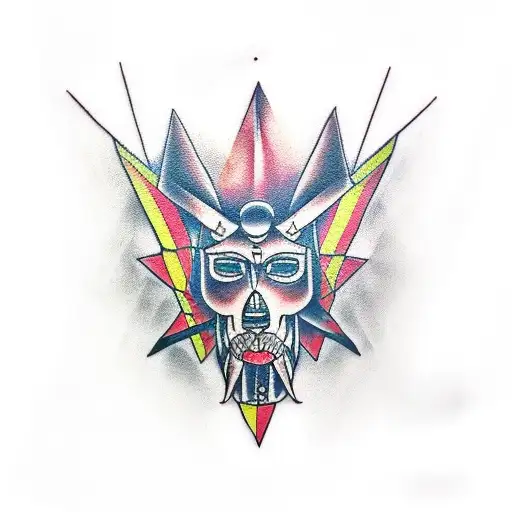 Alejandro magno y anubis en el brazo tattoo design idea