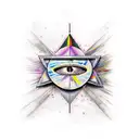 pink floyd's the division bell tattoo design idea