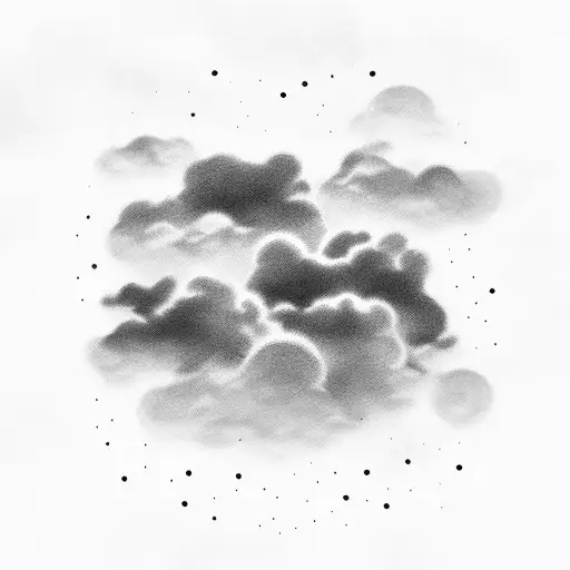 clouds  tattoo design idea