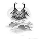 clouds  tattoo design idea