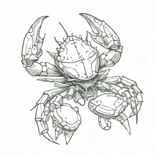Mudcrab, knife, boxing gloves, cross tattoo tattoo design idea