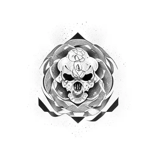 blackout tattoo design idea