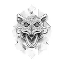 blackout tattoo design idea