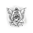 anxiety tattoo design idea