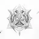 Mass Effect, Paragon symbol tattoo design idea