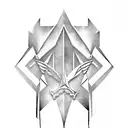 Assassin's creed symbol to forearm forming a hidden blade  tattoo design idea