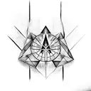 Assassin's creed symbol to forearm forming a hidden blade  tattoo design idea
