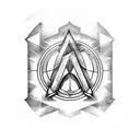 Assassin's creed symbol to forearm forming a hidden blade  tattoo design idea