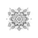 mandala flower unalome tattoo design idea