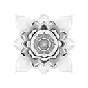 mandala flower unalome tattoo design idea