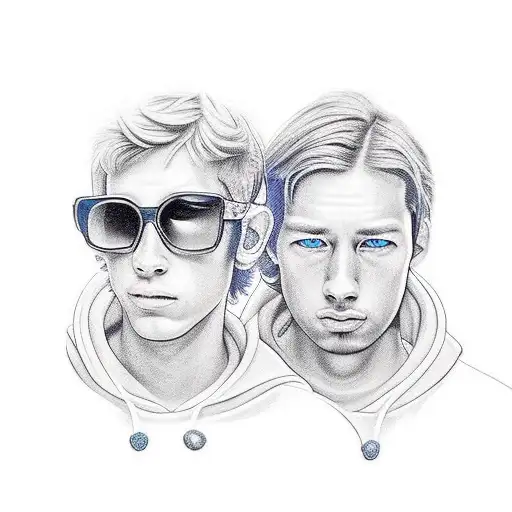 the names Lucas and Travis tattoo design idea