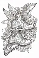 alter ego ballet/nike tattoo design idea