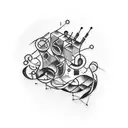 jazz tattoo design idea