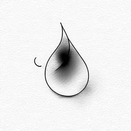 Tattoos and doodles: Water drop
