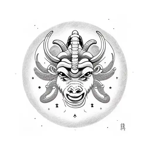 Minimalist Glyph Aries Zodiac Sign Tattoo Design – Tattoos Wizard Designs
