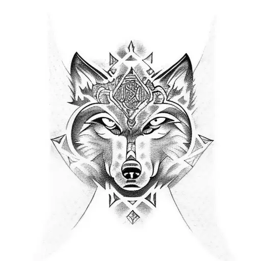 Design a tattoo that combines elements of yakuza symbolism and your favorite animal, the wolf tattoo design idea