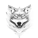 Create a tattoo design that represents the strength and power of both yakuza and wolves tattoo design idea