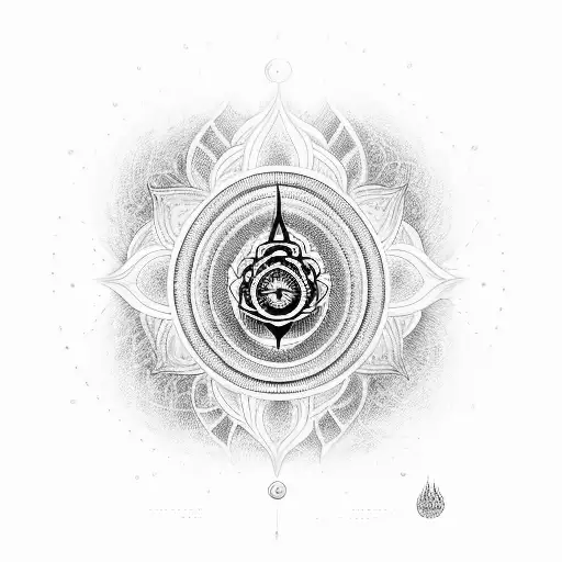shivji with 7 chakras tattoo design idea