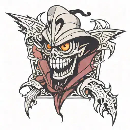 Alastor from Hazbin Hotel tattoo design idea