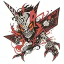 Alastor from Hazbin Hotel tattoo design idea