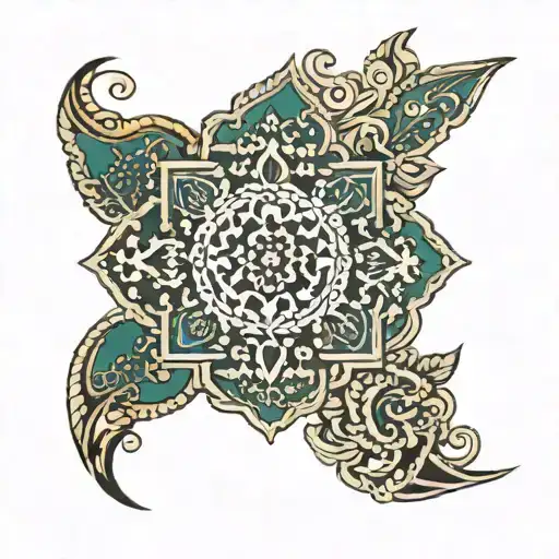 alhambra of granada tattoo design idea