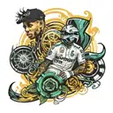 lewis Hamilton   tattoo design idea