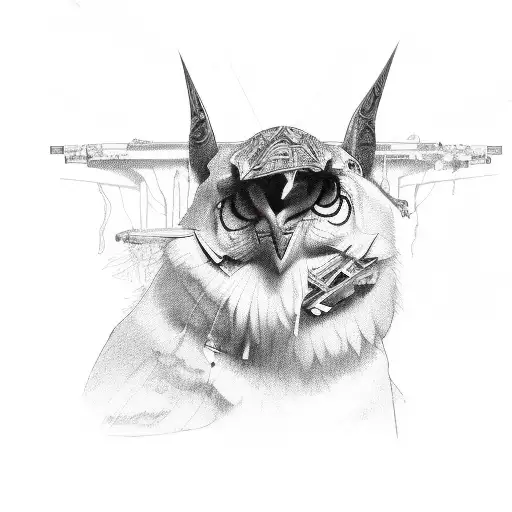 g59 on razor blade  tattoo design idea