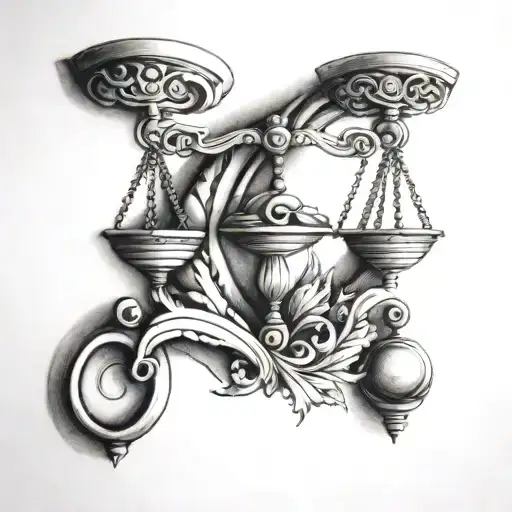 Libra tattoo design idea