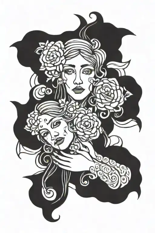 forarm, feminine, 2 daughters, wife, christ. tattoo design idea