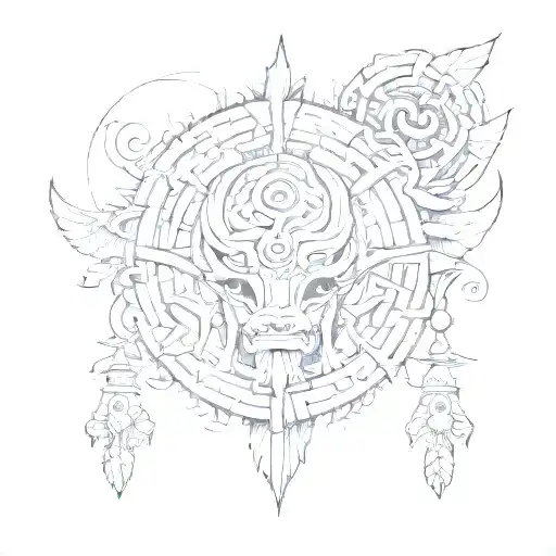 Taíno tattoo design idea