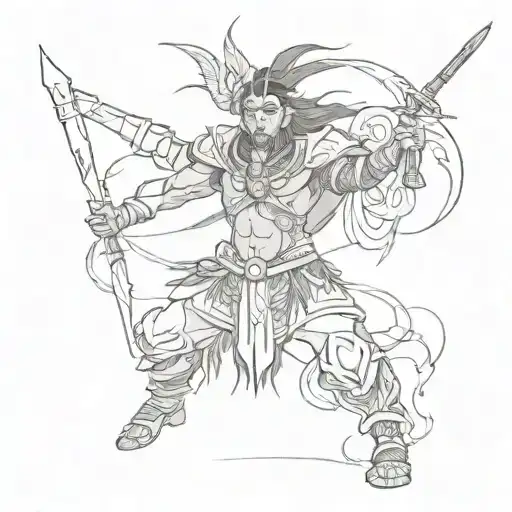 taíno warrior tattoo design idea