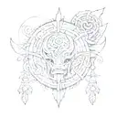 Taíno tattoo design idea