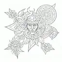 Taíno tattoo design idea