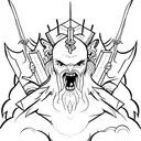 Stack of books with fantasy creatures emerging tattoo design idea