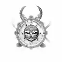 heartbeat sparta tattoo design idea