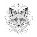 fox, bow and arrow,libra tattoo design idea
