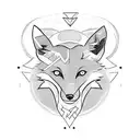 fox, bow and arrow,libra tattoo design idea