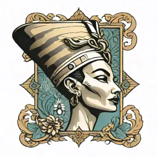 NEFERTITI tattoo design idea