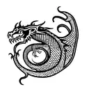 naga dragon  tattoo design idea