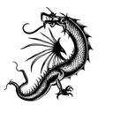 naga dragon  tattoo design idea