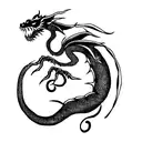 naga dragon  tattoo design idea