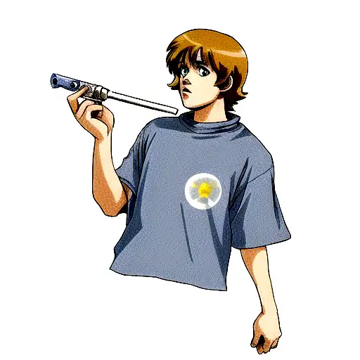 luke skywalker holding a joint tattoo design idea